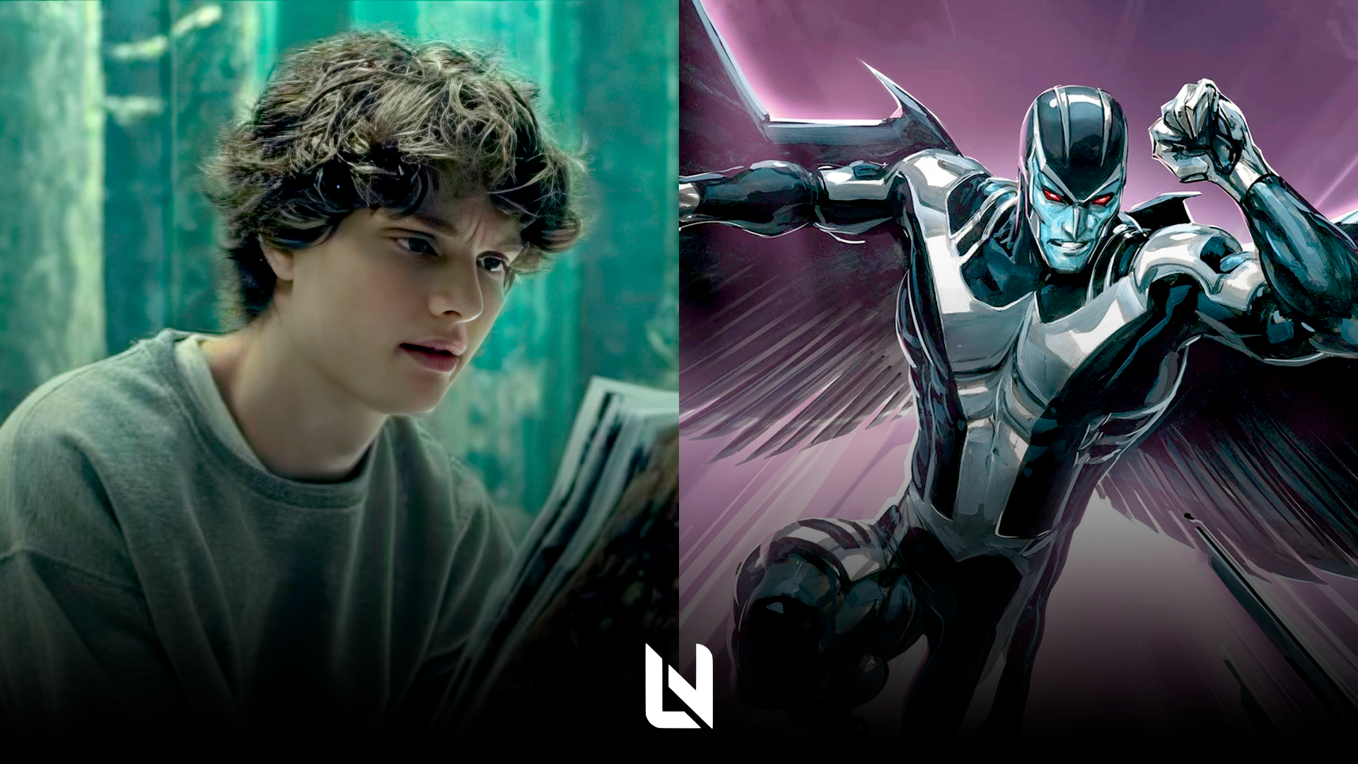 sa Germann como o Anjo em X-Men